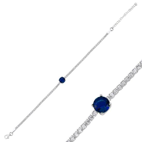 Wholesale Sapphire CZ Tennis Bracelet