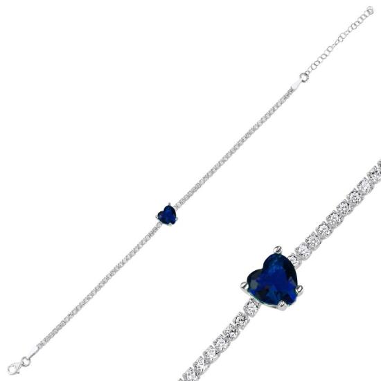 Wholesale Sapphire CZ Tennis Bracelet