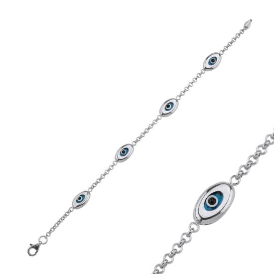 Wholesale Oval Evil Eye Bracelet