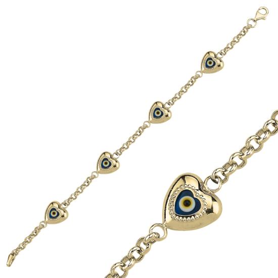 Wholesale Evil Eye Heart Bracelet