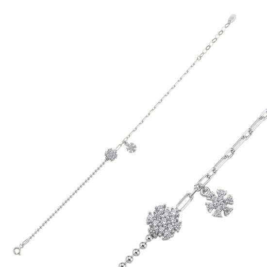 Wholesale Snowflake CZ Bracelet