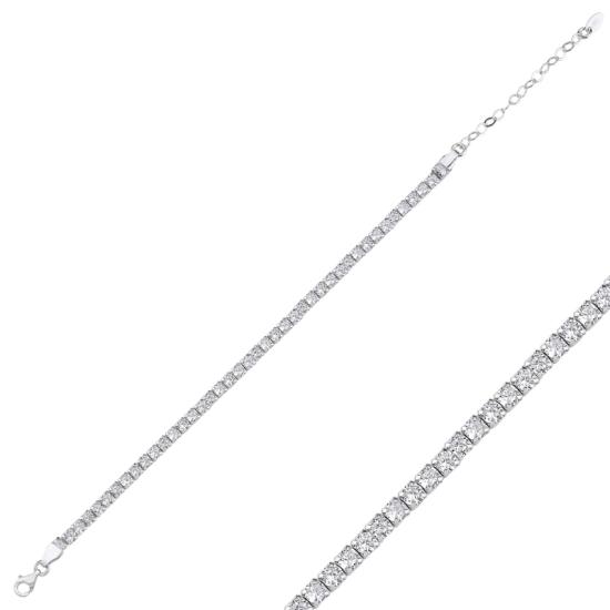 Wholesale Tennis 3.5mm CZ Bracelet