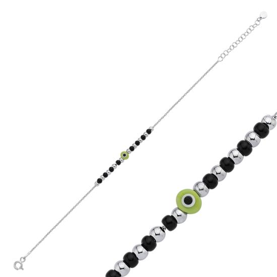 Wholesale Green Evil Eye & Miyuki Beads Bracelet