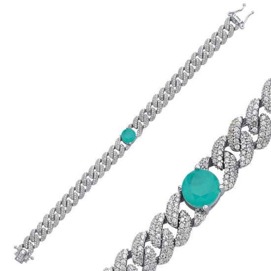 Wholesale CZ Curb Bracelet