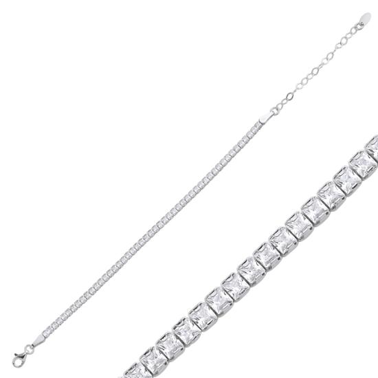 Wholesale 2.5mm Square CZ Tennis Bracelet