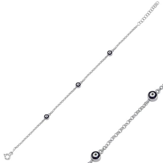 Wholesale Evil Eye Navy Blue Enamel Bracelet