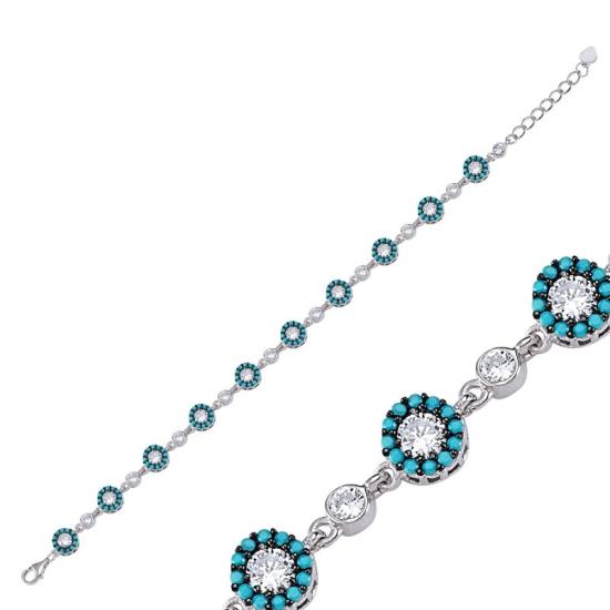 Wholesale Round CZ Stone Bracelet