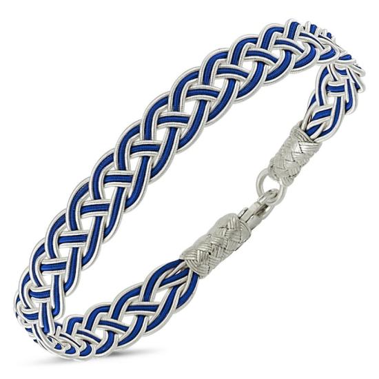 Wholesale Navy Blue Kazaz Hand Knitted Bracelet