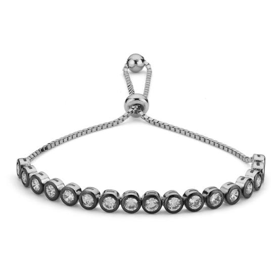 Wholesale CZ Adjustable Sliding Bracelet