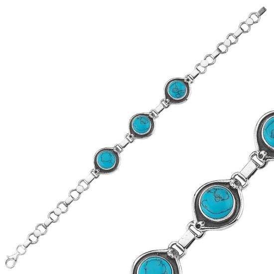 Wholesale Turquoise Stone Handmade Bracelet