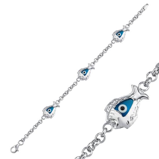 Wholesale Evil Eye Fish Bracelet