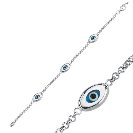 Wholesale Oval Evil Eye Bracelet