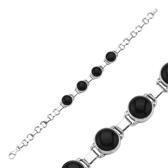 Wholesale Onyx Sterling Silver Handmade Bracelet