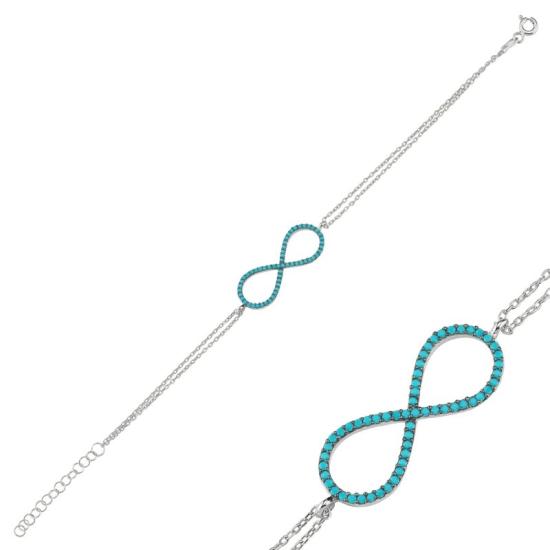 Wholesale Nano Turquoise Infinity Bracelet