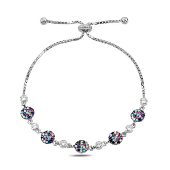 Wholesale Mix CZ Adjustable Sliding Bracelet