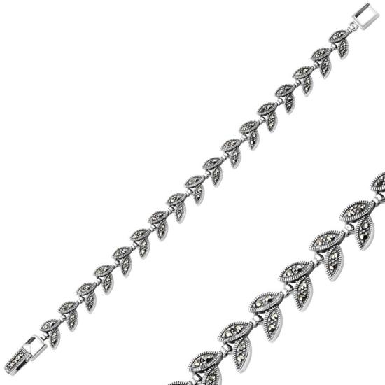 Wholesale Marcasite Leaf Bracelet