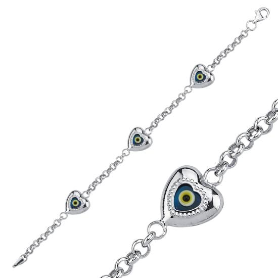 Wholesale Evil Eye Heart Bracelet