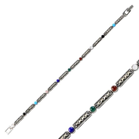 Wholesale Marcasite & Natural Stone Bracelet