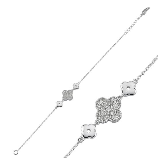 Wholesale CZ Quatrefoil Bracelet