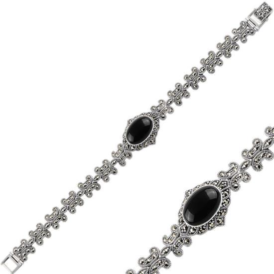 Wholesale Marcasite & Natural Stone Bracelet