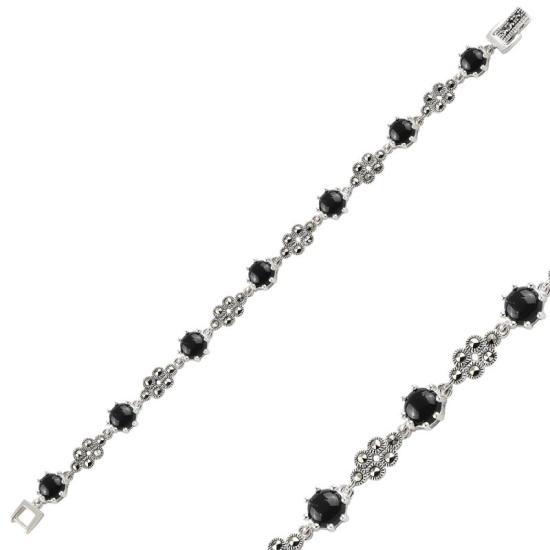 Wholesale Onyx & Marcasite Bracelet