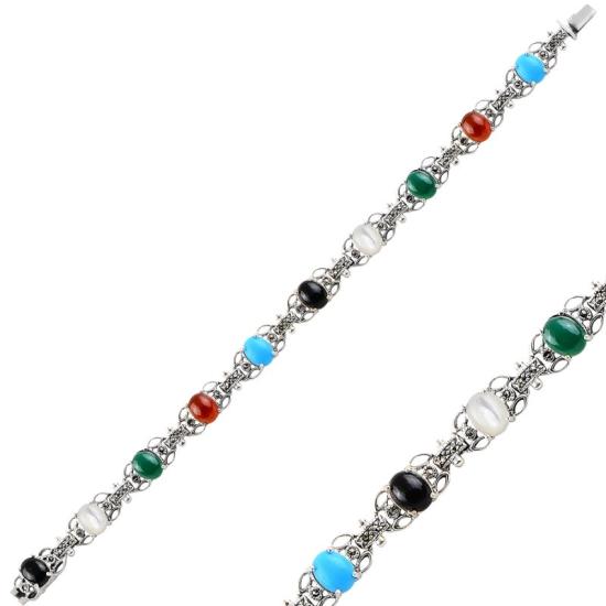 Wholesale Marcasite & Natural Stone Bracelet