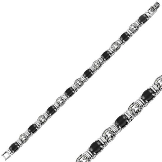 Wholesale Marcasite & Natural Stone Bracelet