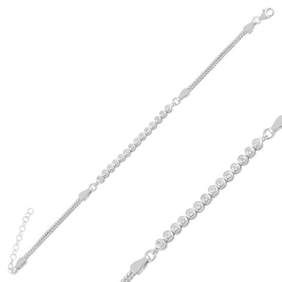 Wholesale CZ Box Chain Tennis Bracelet