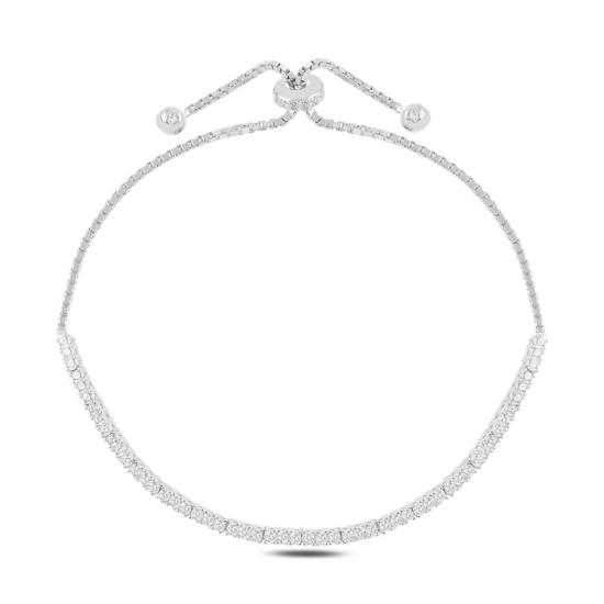 Wholesale Tennis 1.75mm CZ Sliding Bracelet