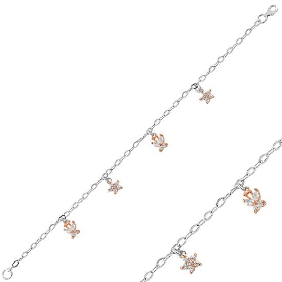 Wholesale Dangle CZ Charm Bracelet