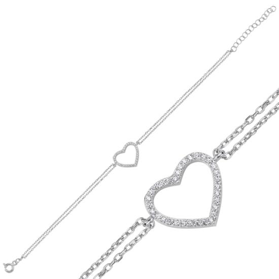 Wholesale Heart CZ Bracelet