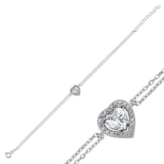 Wholesale Heart CZ Bracelet