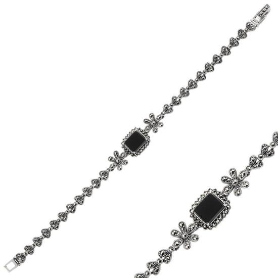 Wholesale Marcasite & Natural Stone Bracelet