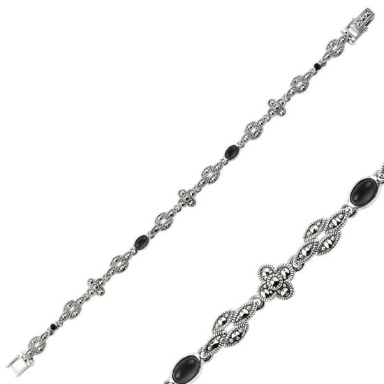 Wholesale Marcasite & Natural Stone Bracelet