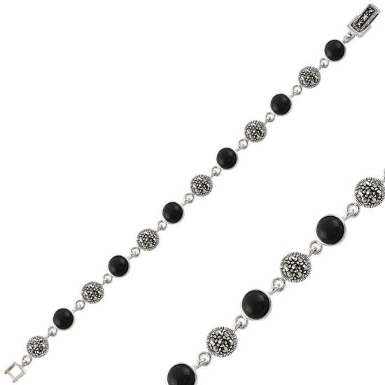 Wholesale Onyx & Marcasite Bracelet