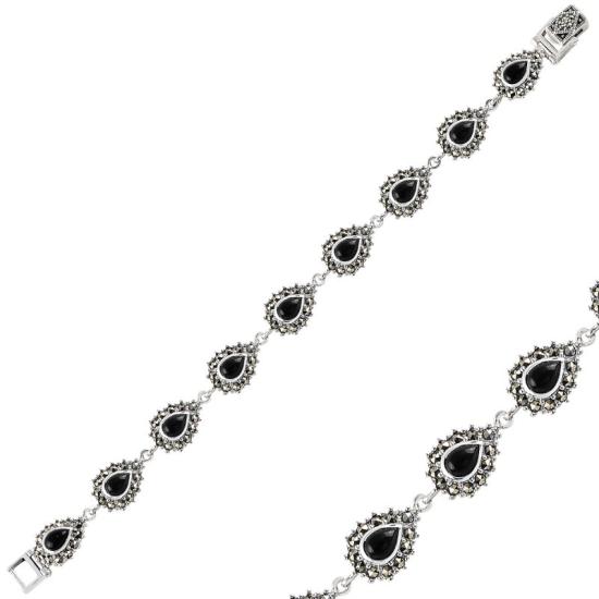 Wholesale Onyx & Marcasite Bracelet