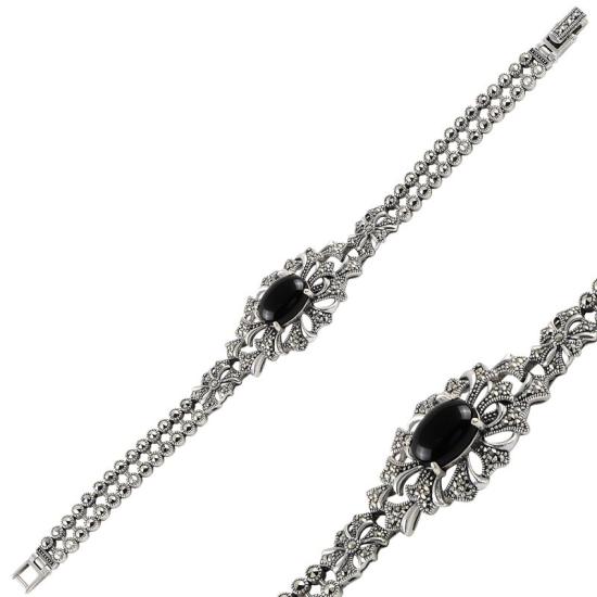 Wholesale Onyx & Marcasite Bracelet