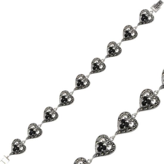 Wholesale Onyx & Marcasite Bracelet