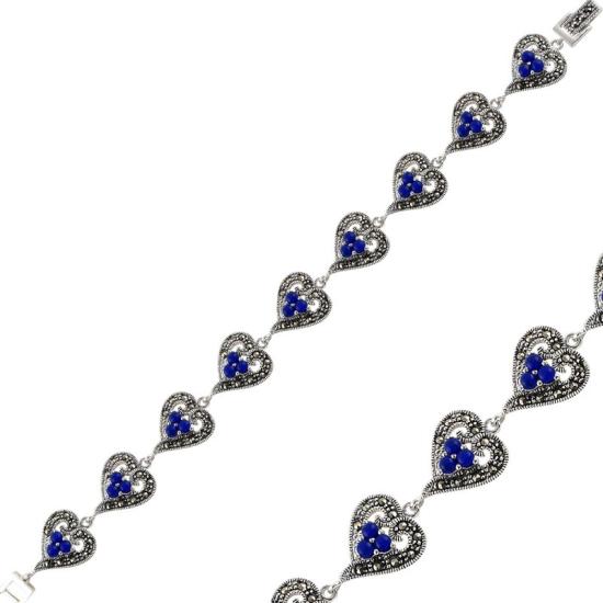 Wholesale Lapis Lazuli & Marcasite Bracelet