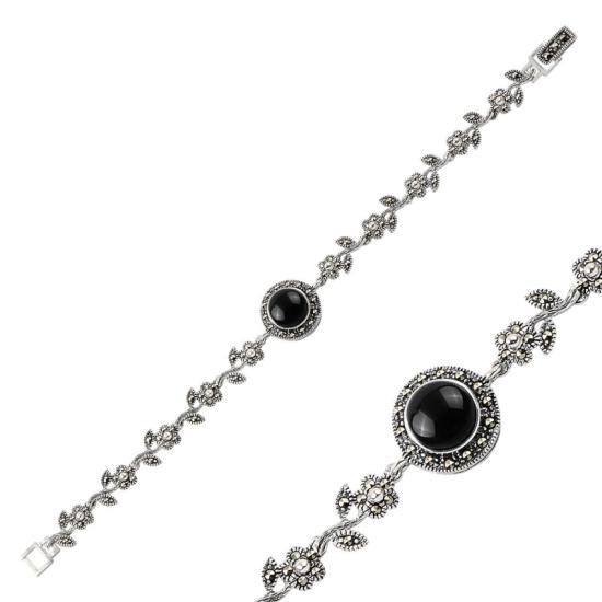 Wholesale Onyx & Marcasite Bracelet