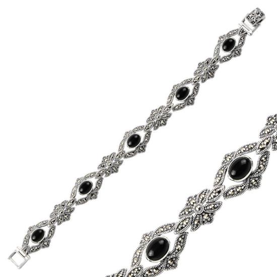 Wholesale Onyx & Marcasite Bracelet