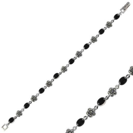 Wholesale Onyx & Marcasite Bracelet