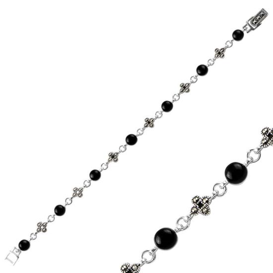 Wholesale Onyx & Marcasite Bracelet