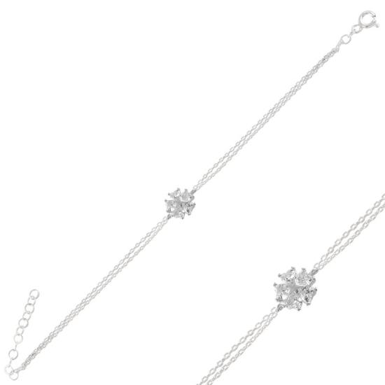 Wholesale Heart CZ Flower & Star Bracelet