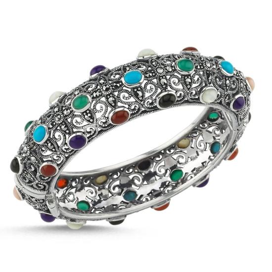 Wholesale Marcasite Gemstone Bangle