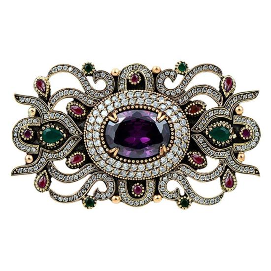 Wholesale Ottoman Style CZ Brooch