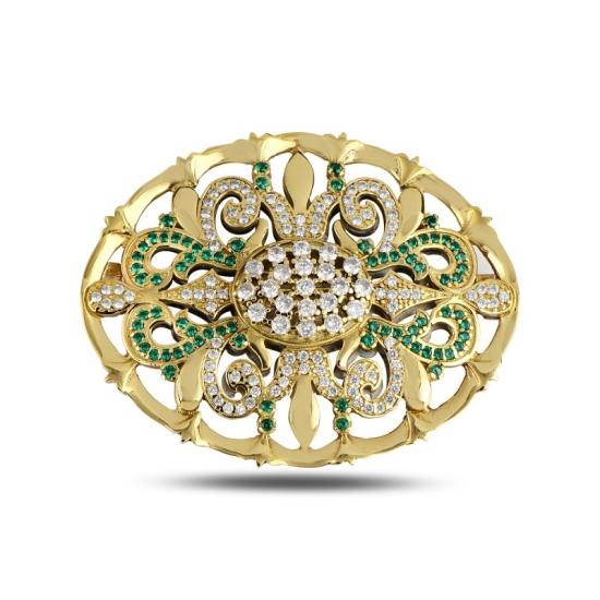 Wholesale CZ Ottoman Style Brooch