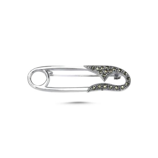 Wholesale Safety Pin Marcasite Brooch