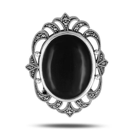 Wholesale Marcasite & Agate Brooch