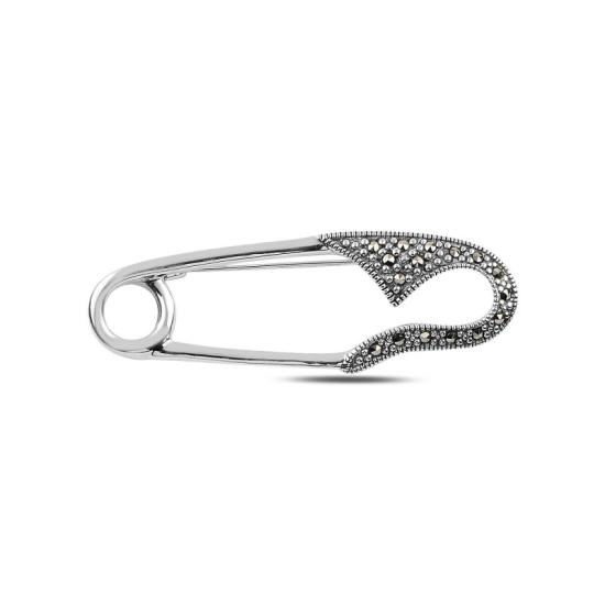 Wholesale Safety Pin Marcasite Brooch